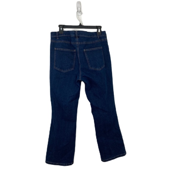 woman within Premium Straight-Leg Jean Medium Stonewash Sanded 14W - Picture 6 of 16